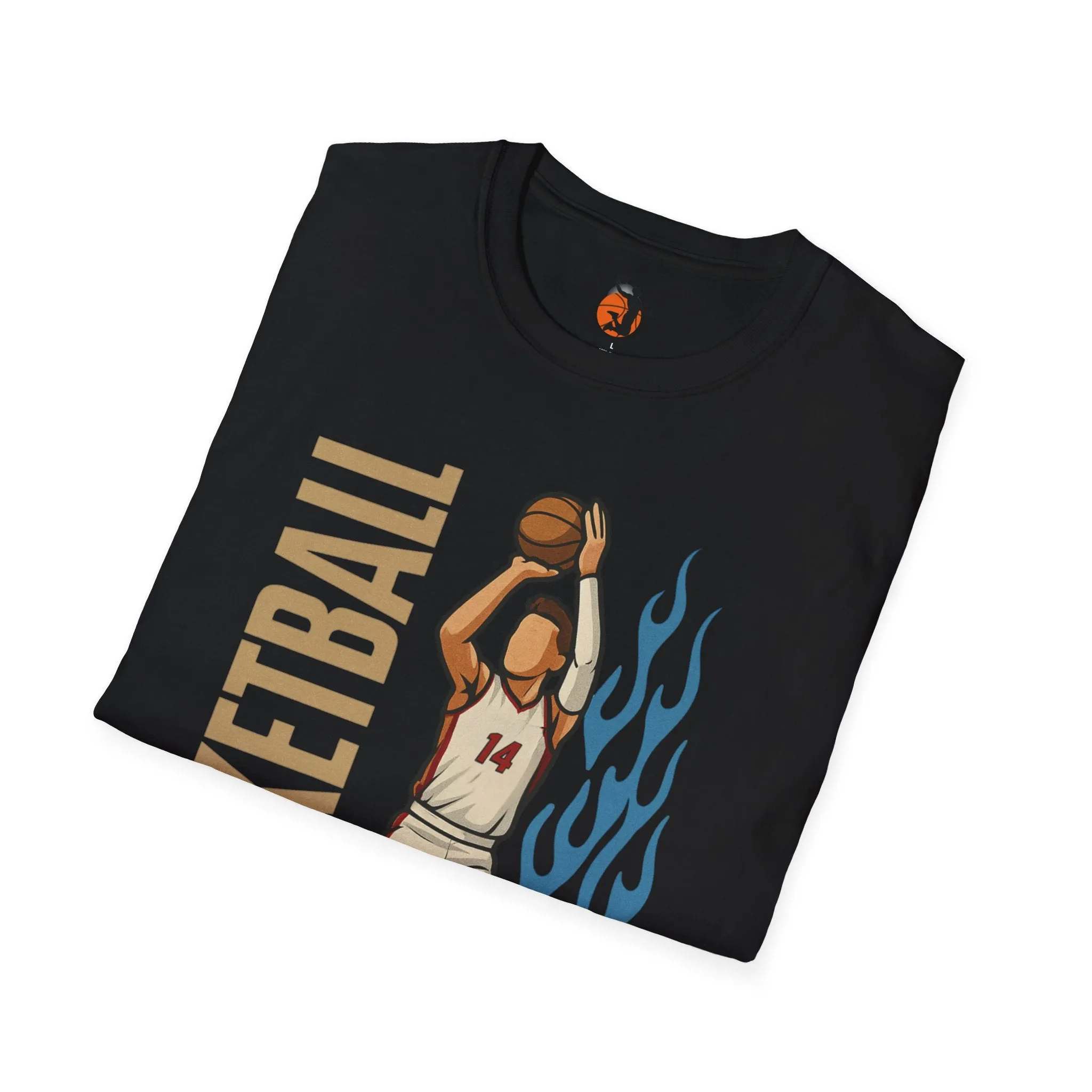 Fire in Form – Cotton Basketball T-Shirts for Men