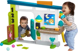 Fisher-Price Baby Learning Toy Laugh & Learn Ultimate Playhouse with Smart Stages & 9 Pretend Play Accessories, Infants & Toddlers Ages 6  Months