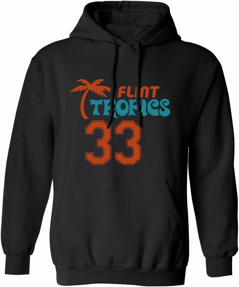 Flint Tropics Jackie Moon 33 Semi Pro Basketball Men's Hoodie Sweatshirt