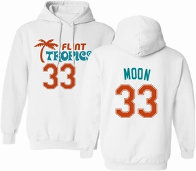 Flint Tropics Jackie Moon 33 Semi Pro Basketball Men's Hoodie Sweatshirt