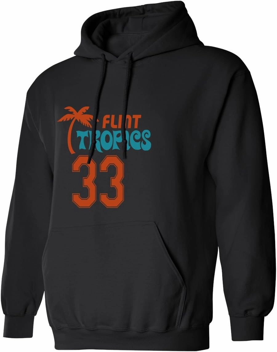 Flint Tropics Jackie Moon 33 Semi Pro Basketball Men's Hoodie Sweatshirt