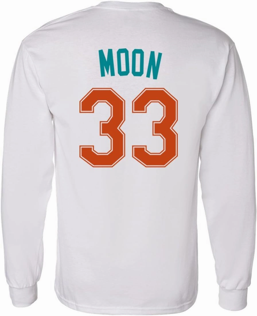 Flint Tropics Jackie Moon 33 Semi Pro Basketball Men's Long Sleeve T Shirt