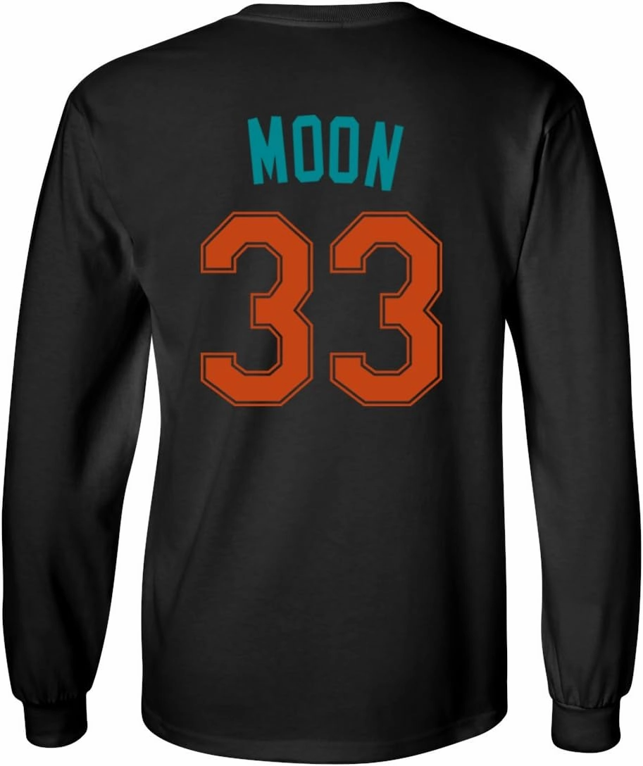 Flint Tropics Jackie Moon 33 Semi Pro Basketball Men's Long Sleeve T Shirt