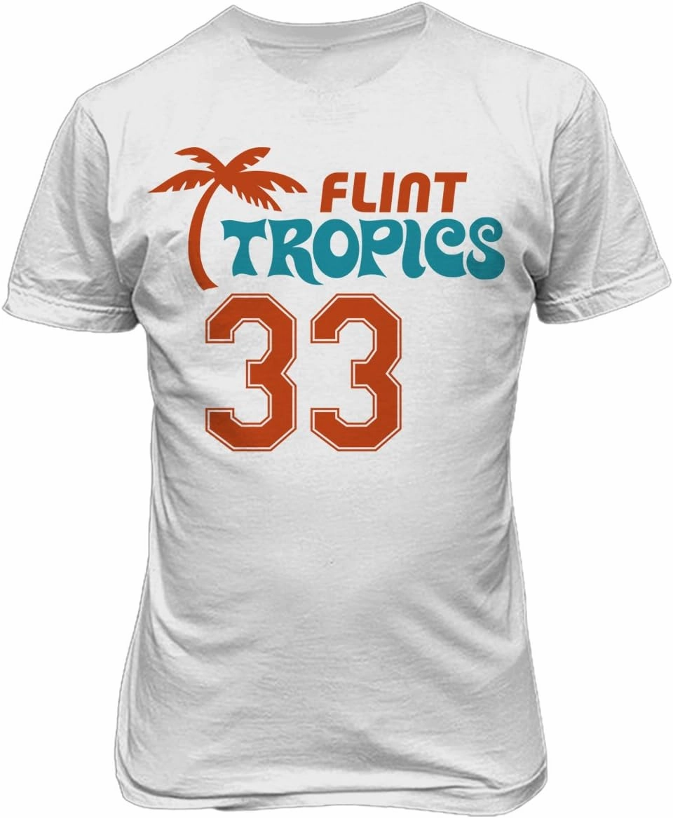 Flint Tropics Jackie Moon 33 Semi Pro Basketball Men's T Shirt