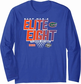 Florida Gators Elite 8 2025 Men's Basketball Dunk Long Sleeve T-Shirt