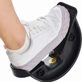 Foot Rocker Calf Stretcher Ankle Plantar Board for Achilles Tendonitis, Muscle Stretch, Feet and Shin Splint Pain Relief - Improve Calf Flexibility, Ankle Mobility - Black