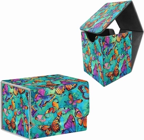 for MTG Card Storage Solution, for MTG Card Box and Commander Decks, High Capacity Anime Card Sleeves for Mtg Deck Box Set of 2, Colorful Butterflies