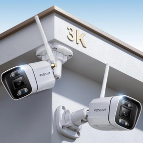 FOSCAM 3K 5MP Security Cameras Wireless Outdoor, 5GHz&2.4GHz WiFi Camera for Home Security, 120° FoV Outside Surveillance Cam, AI Human/Vehicle Detection, 66FT Color Night Vision, 120dB Siren, IP66