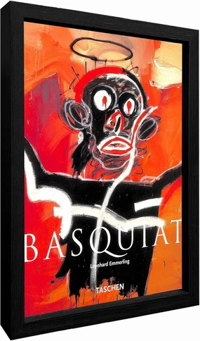 Framed Basquiat Wall Art, Basquiat Poster Jean Michel Basquiat Dinosaur King Animals Colorful Graffiti Canvas for Bedroom Living Room Decor Office(Type4,8x10in)