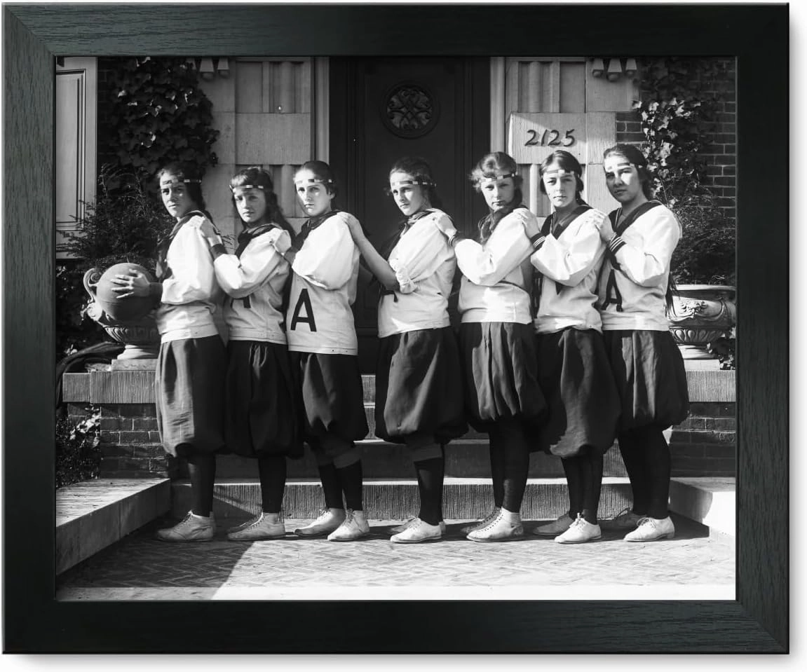 Framed Print 12x15: Holton Arms School Basketball Team, circa 1905-1945