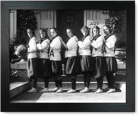 Framed Print 12x15: Holton Arms School Basketball Team, circa 1905-1945