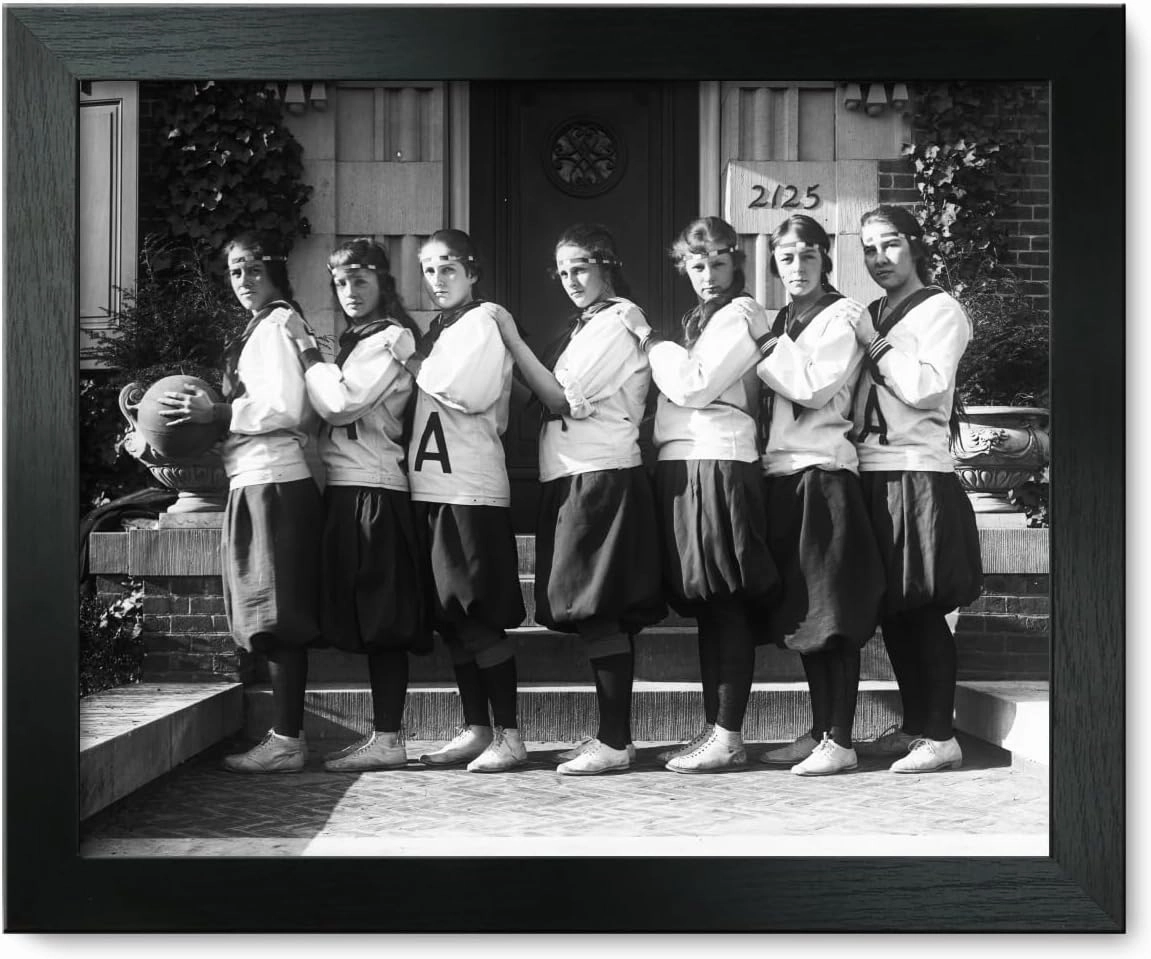 Framed Print 9x12: Holton Arms School Basketball Team, circa 1905-1945