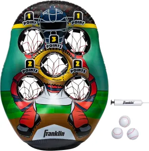 Franklin Sports Inflatable Target Toss Game - Kids Mini Throwing Game Set - Portable Indoor   Outdoor Toy Target