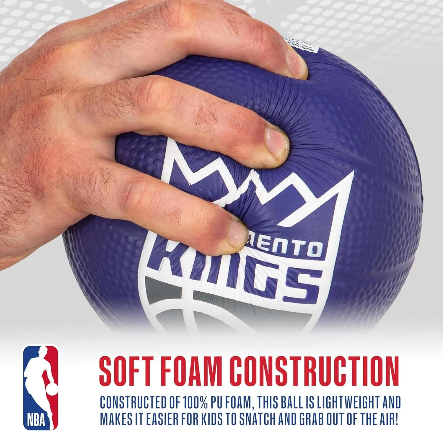 Franklin Sports Kids NBA Mini Foam Basketball - 5.5" Inch Soft Toy Basketball for Indoor or Mini Over the Door Hoops