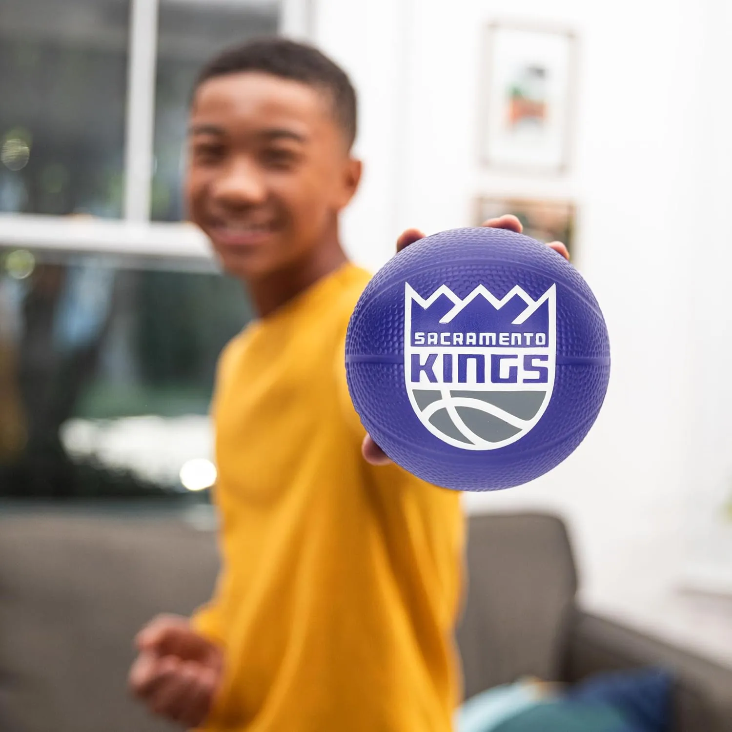 Franklin Sports Kids NBA Mini Foam Basketball - 5.5" Inch Soft Toy Basketball for Indoor or Mini Over the Door Hoops