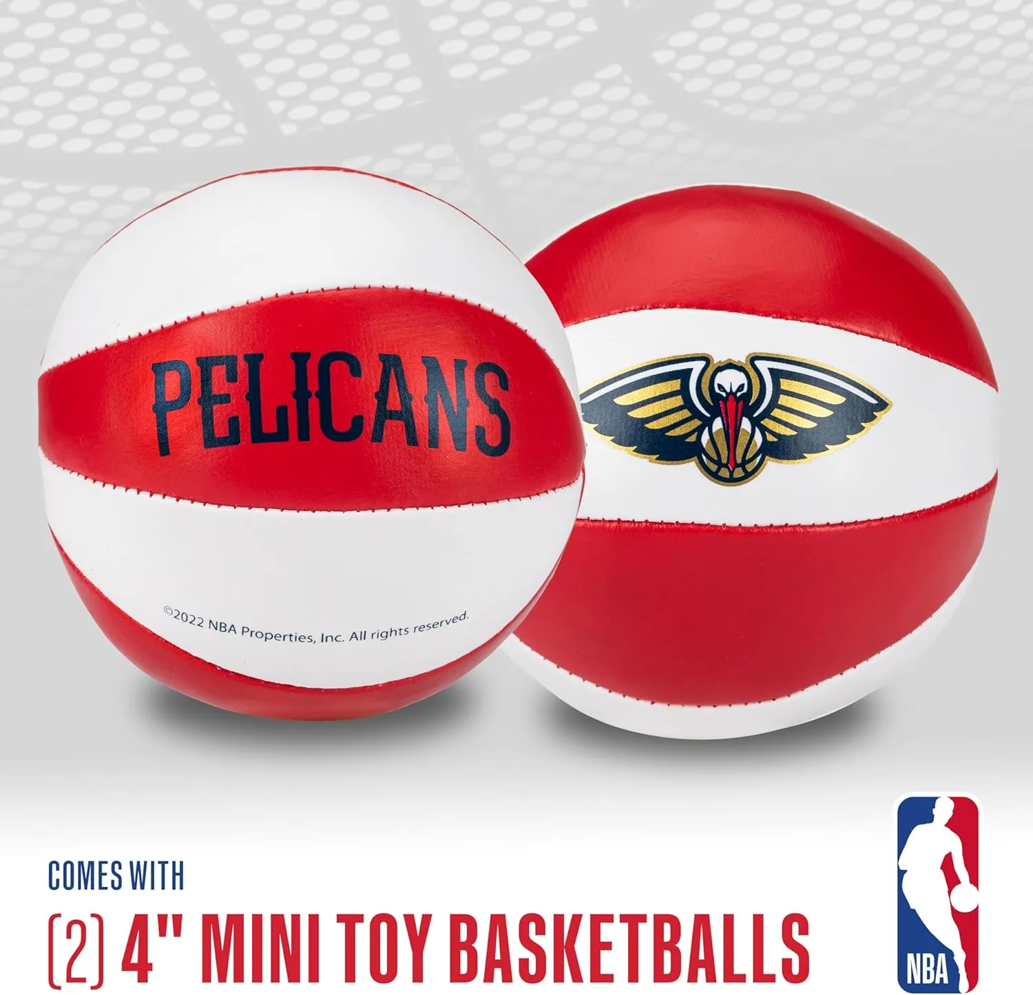 Franklin Sports NBA Toy Basketballs - 2 Pack of Kids Soft Mini Basketballs for Over the Door   Indoor Hoops - NBA Fan Shop Kids Soft Toy Basketballs - (2) Mini Balls Included