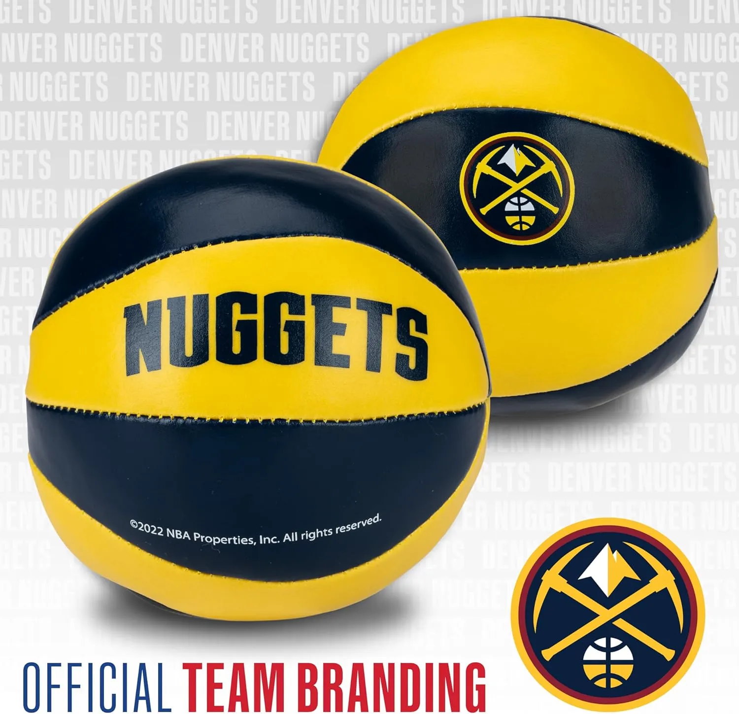 Franklin Sports NBA Toy Basketballs - 2 Pack of Kids Soft Mini Basketballs for Over the Door   Indoor Hoops - NBA Fan Shop Kids Soft Toy Basketballs - (2) Mini Balls Included