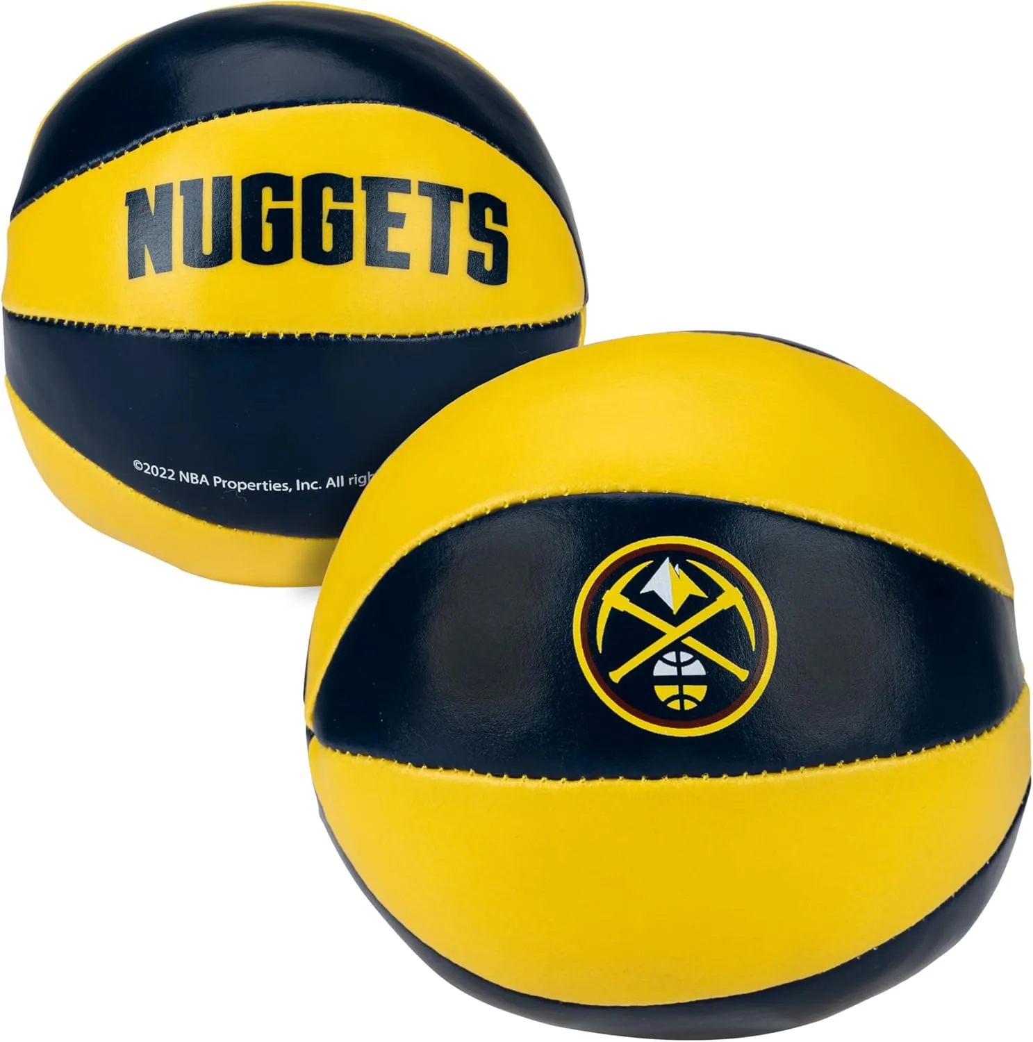 Franklin Sports NBA Toy Basketballs - 2 Pack of Kids Soft Mini Basketballs for Over the Door   Indoor Hoops - NBA Fan Shop Kids Soft Toy Basketballs - (2) Mini Balls Included