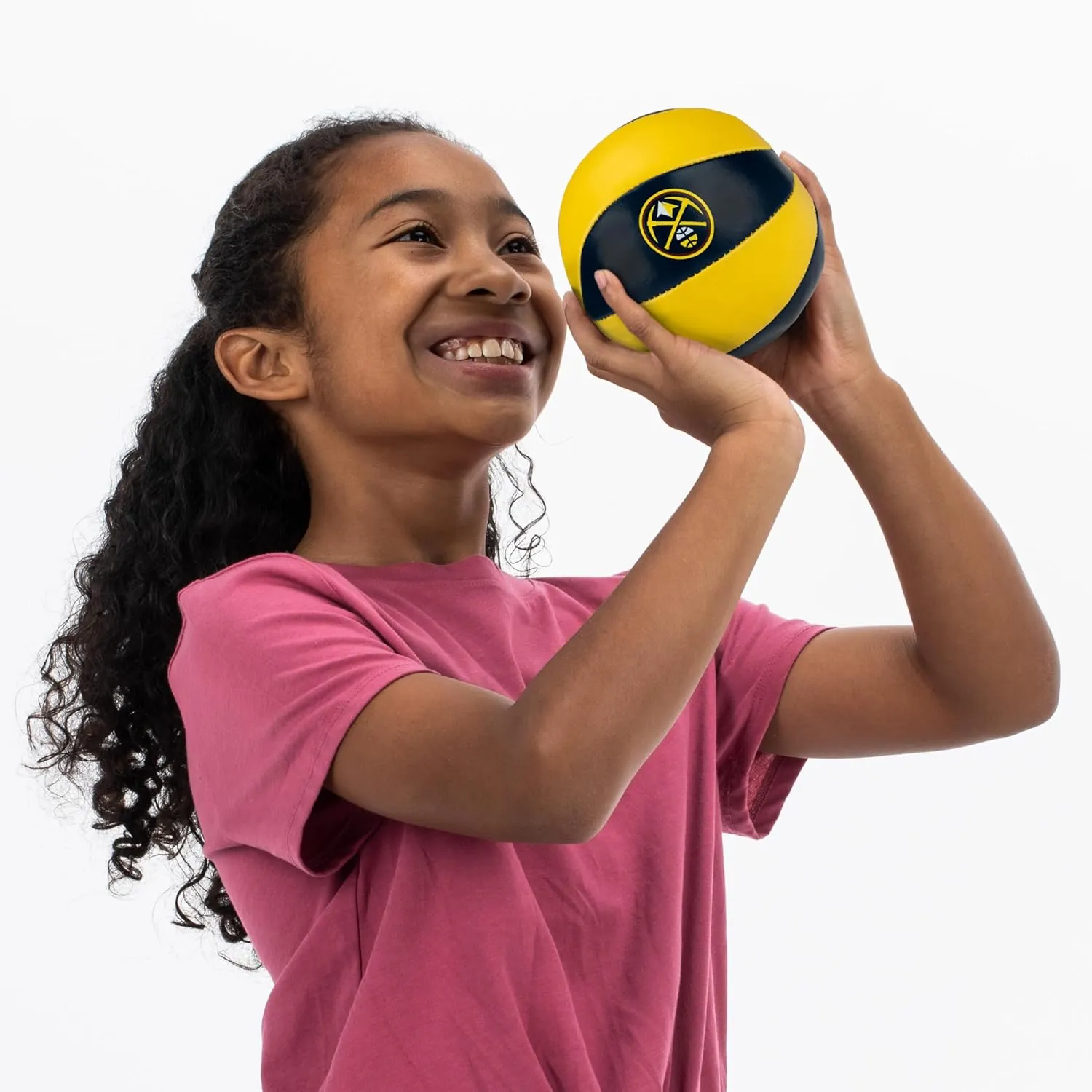Franklin Sports NBA Toy Basketballs - 2 Pack of Kids Soft Mini Basketballs for Over the Door   Indoor Hoops - NBA Fan Shop Kids Soft Toy Basketballs - (2) Mini Balls Included