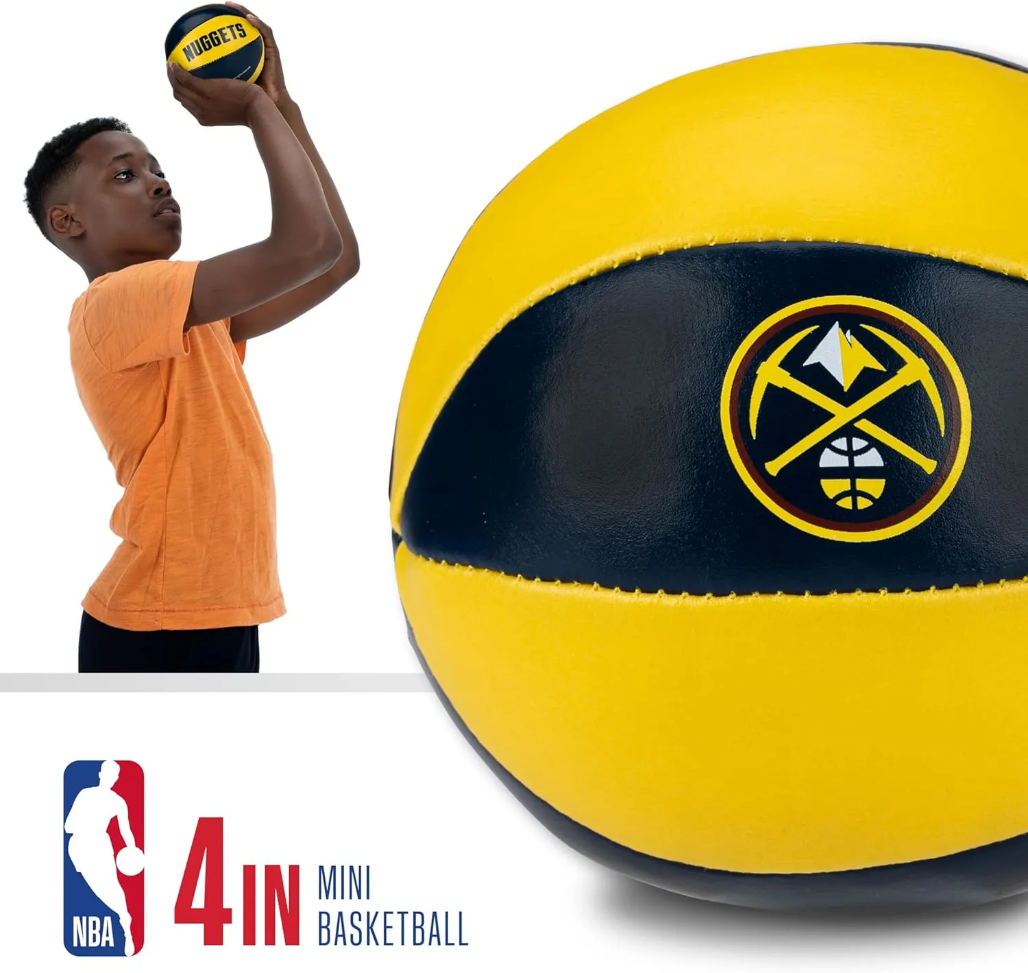 Franklin Sports NBA Toy Basketballs - 2 Pack of Kids Soft Mini Basketballs for Over the Door   Indoor Hoops - NBA Fan Shop Kids Soft Toy Basketballs - (2) Mini Balls Included