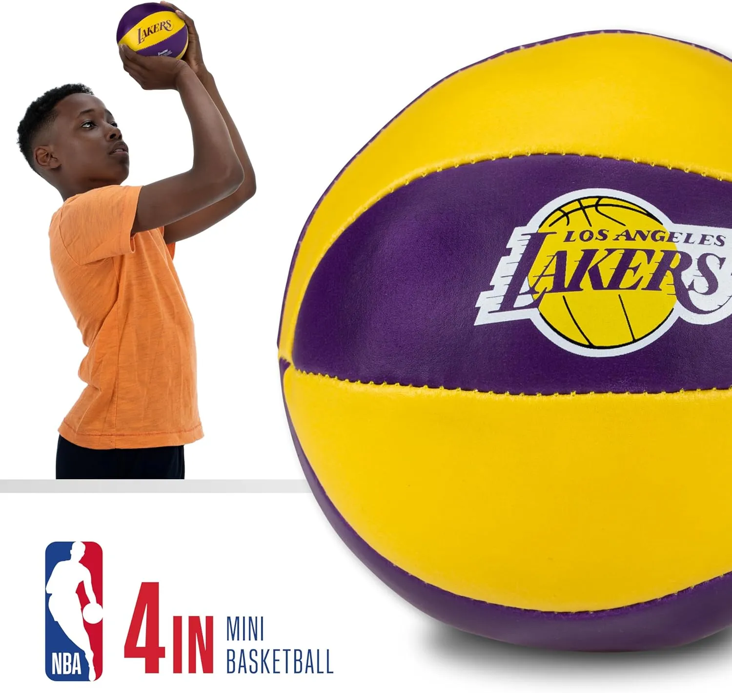 Franklin Sports NBA Toy Basketballs - 2 Pack of Kids Soft Mini Basketballs for Over the Door   Indoor Hoops - NBA Fan Shop Kids Soft Toy Basketballs - (2) Mini Balls Included