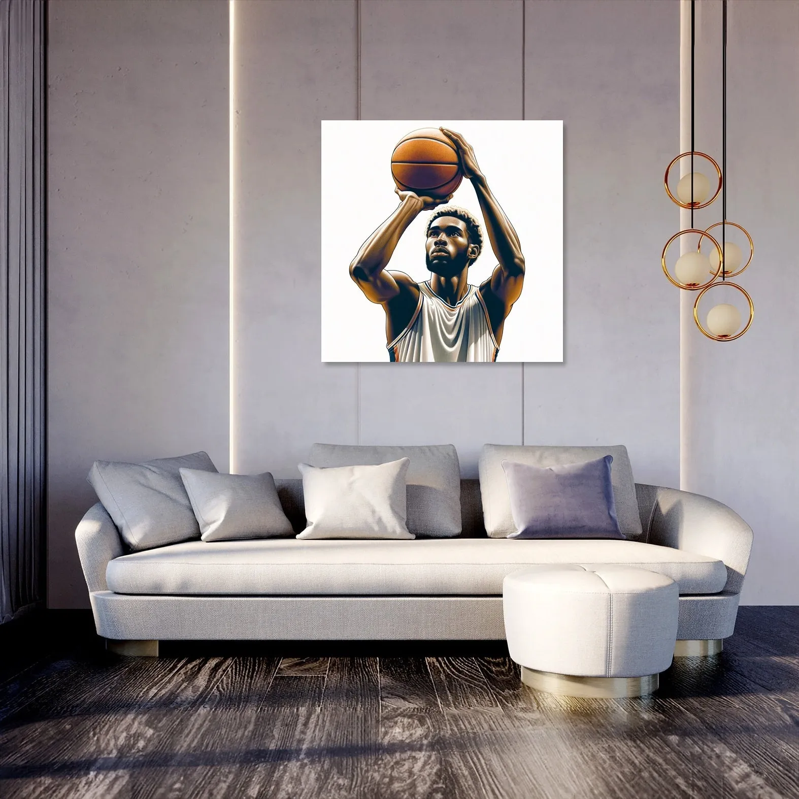 Free Throw Focus Canvas