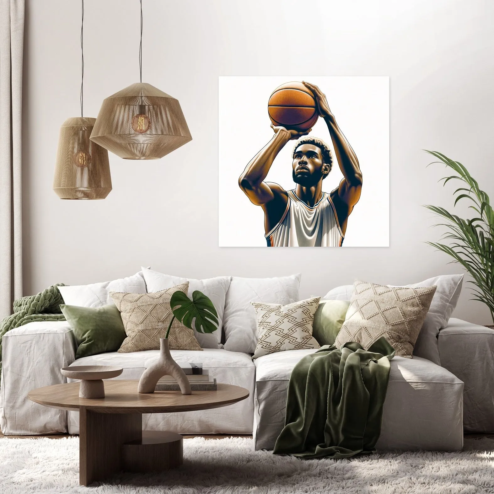 Free Throw Focus Canvas