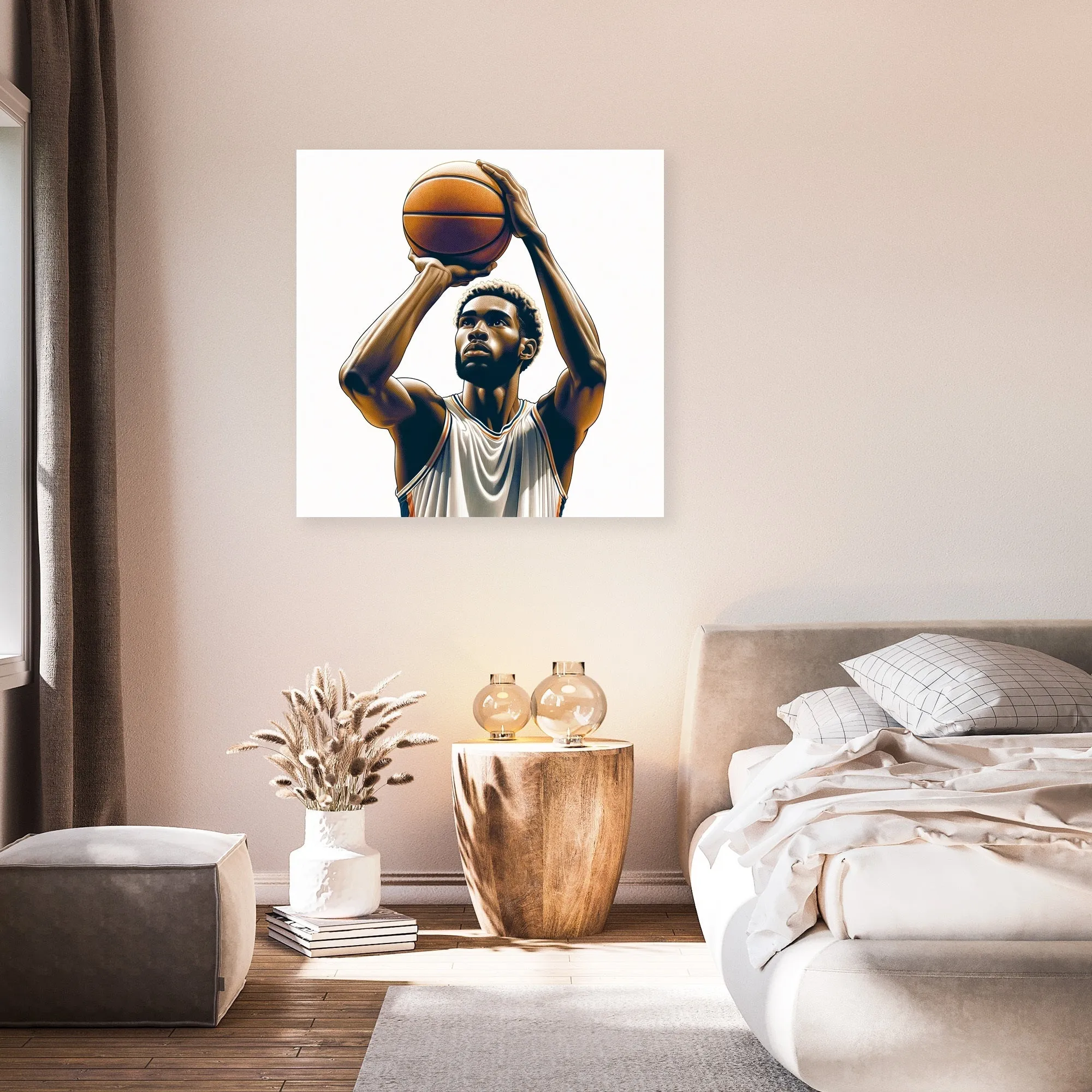 Free Throw Focus Canvas