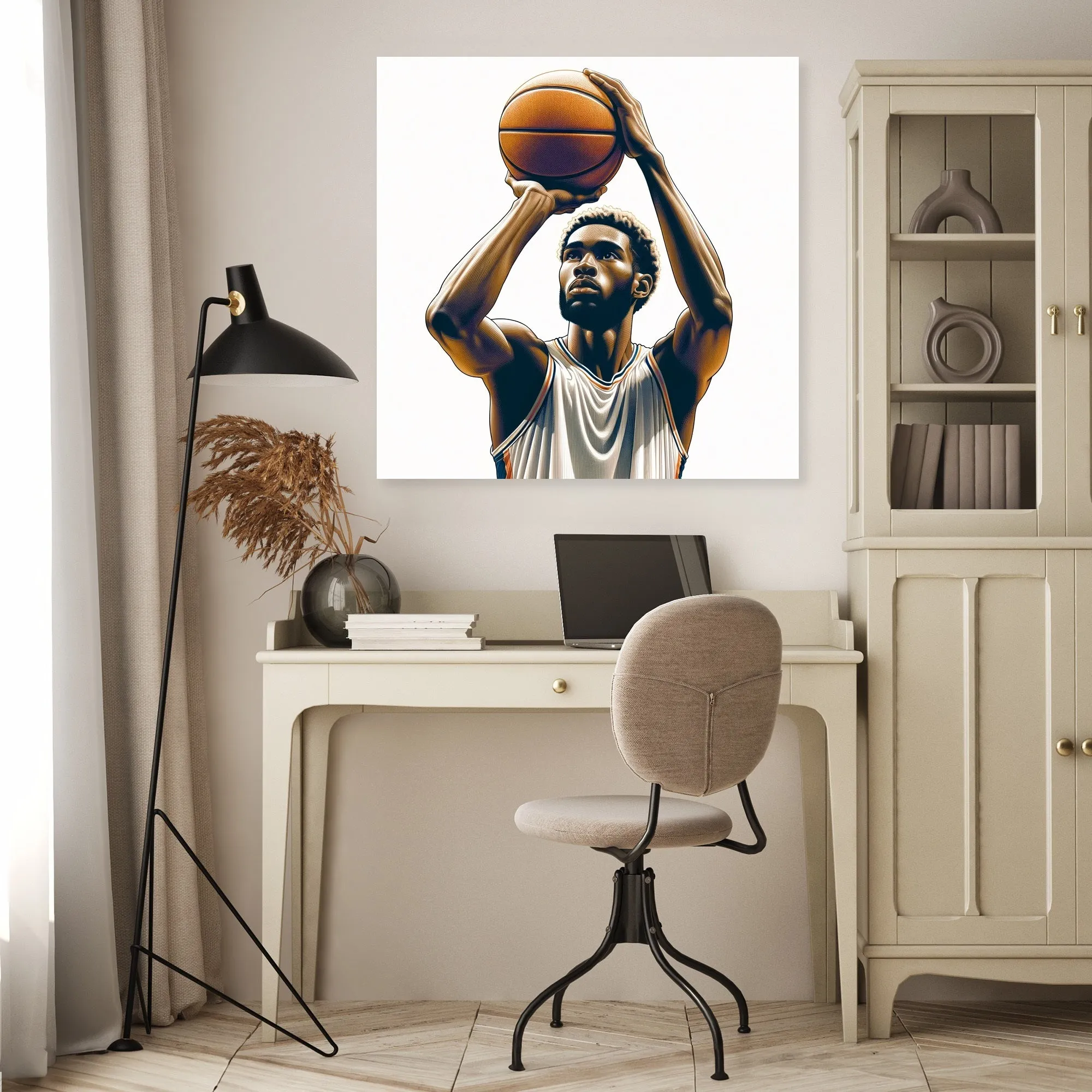 Free Throw Focus Canvas