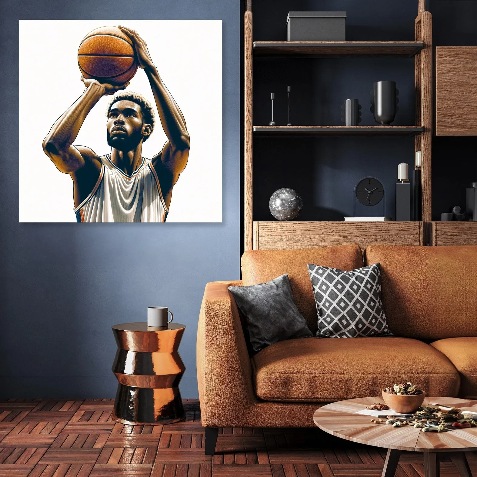 Free Throw Focus Canvas