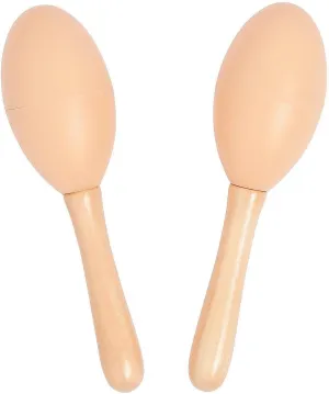 Fun Express DIY Plastic Maracas - Bulk 24 Pack - Paint it Yourself Crafts for Kids