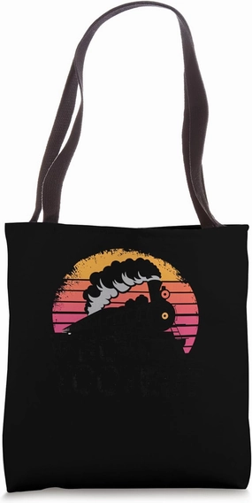 Funny Wagon Train Lover Locomotive Railroad Conductor Tote Bag