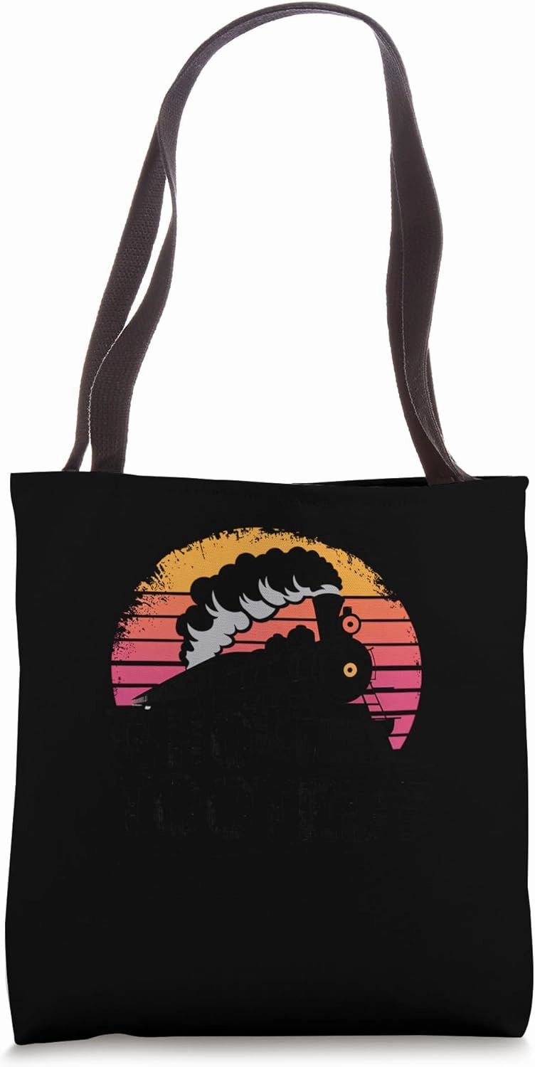 Funny Wagon Train Lover Locomotive Railroad Conductor Tote Bag