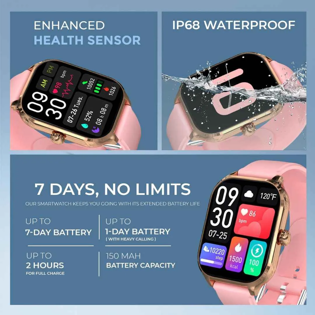 GameSir H9 Smartwatch with Long Battery Life 2.01" Screen High Resolution Bluetooth Calling