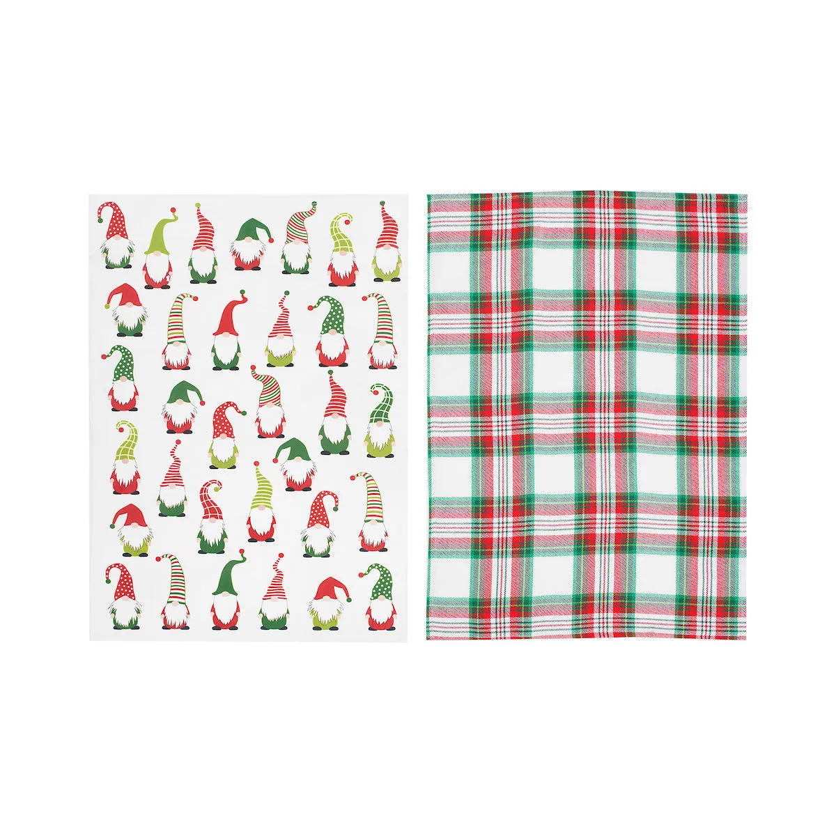 Gnome Plaid Kitchen Towel Set