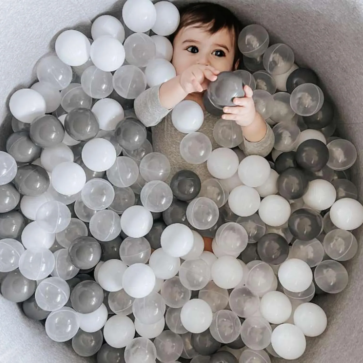 GOGOSO Ball Pit Balls for Toddlers Kids Plastic Balls for Ball-Pit Playpen Pool Baby Pastel Party Decor Fun Shaped Star Bulk 50 100 200 500 1000 Count