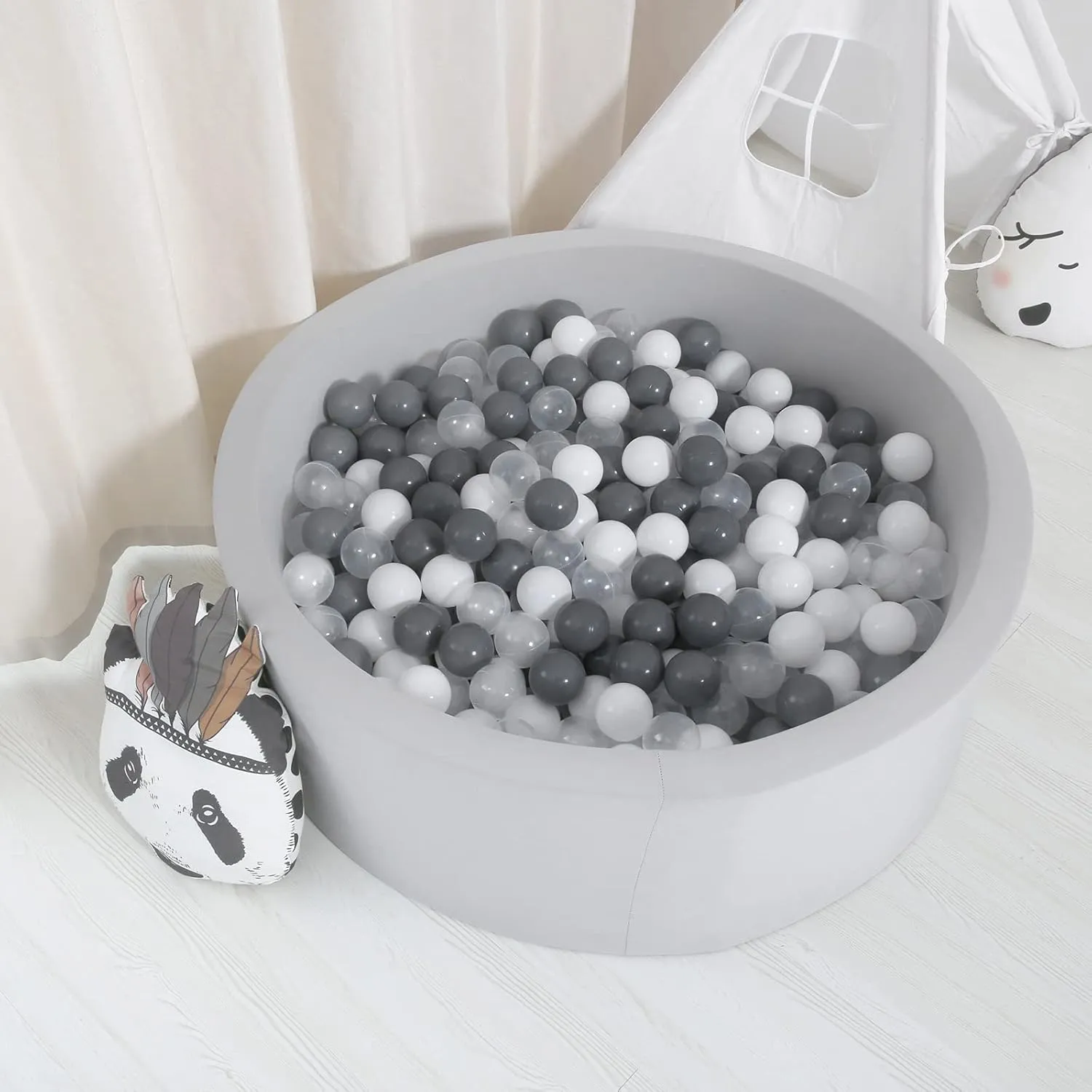GOGOSO Ball Pit Balls for Toddlers Kids Plastic Balls for Ball-Pit Playpen Pool Baby Pastel Party Decor Fun Shaped Star Bulk 50 100 200 500 1000 Count