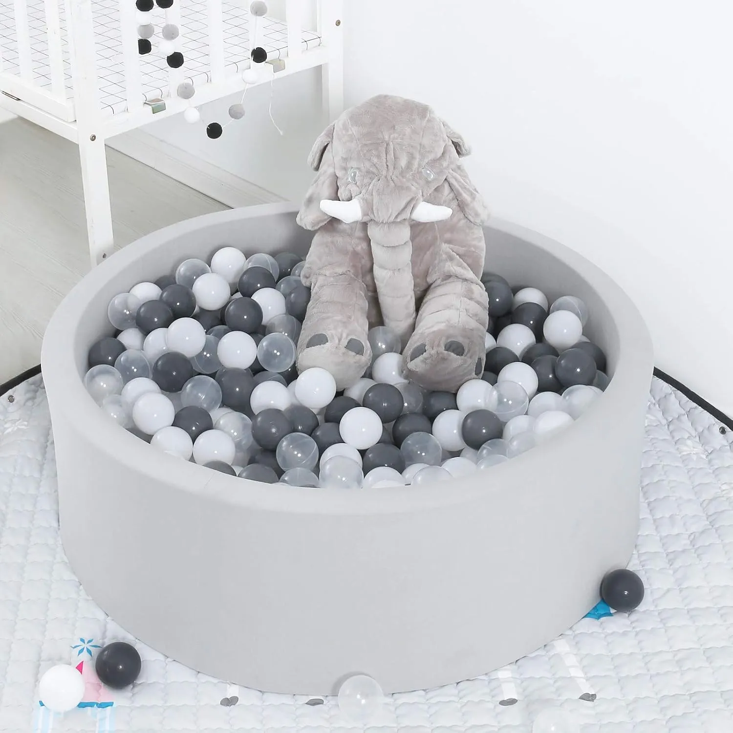 GOGOSO Ball Pit Balls for Toddlers Kids Plastic Balls for Ball-Pit Playpen Pool Baby Pastel Party Decor Fun Shaped Star Bulk 50 100 200 500 1000 Count