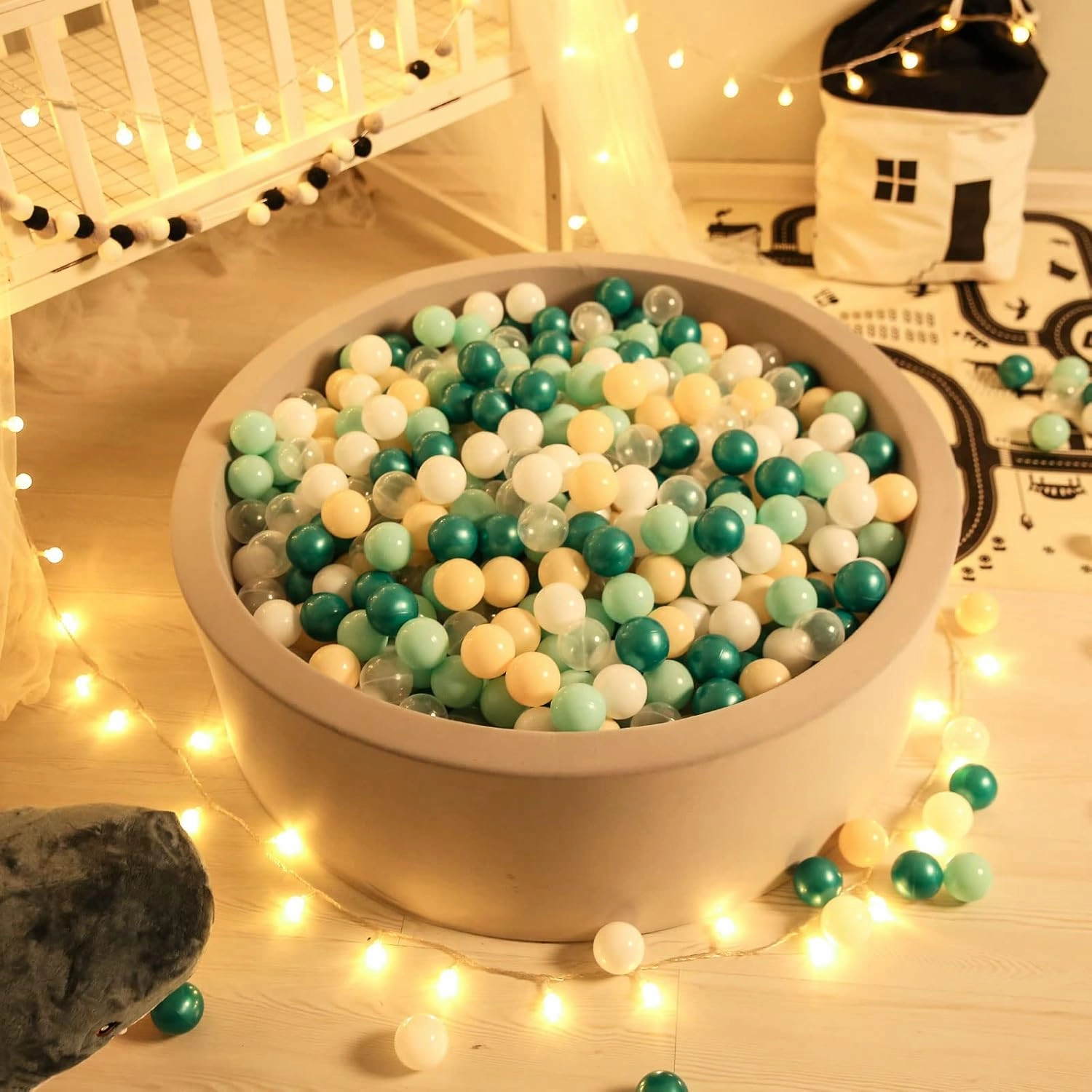 GOGOSO Ball Pit Balls for Toddles Kids Plastic Ballpits Accessories Crush Proof Durable Fun Shape Play Baby Bath Toys 50 100 200 500 1000
