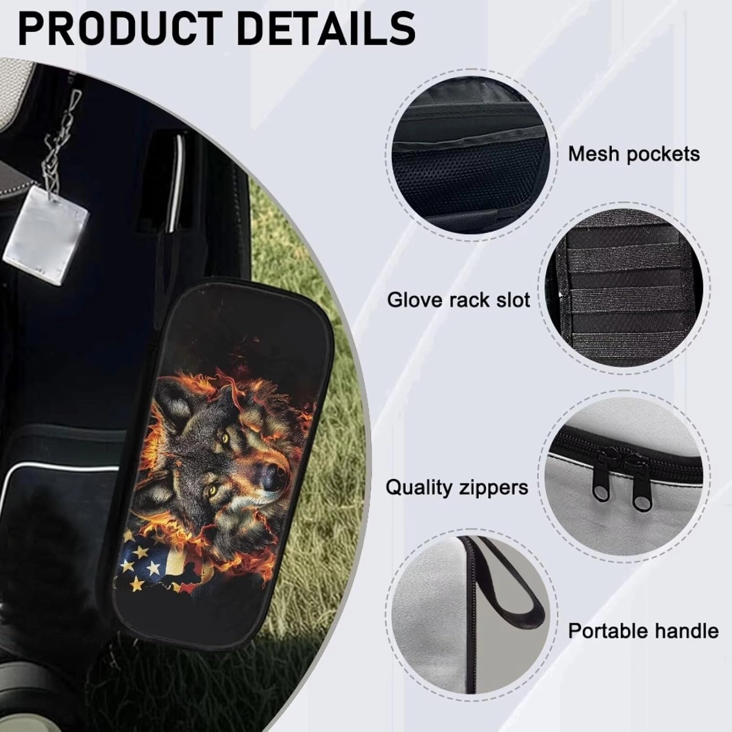 Golf Accessory Bag Durable Golf Pouch Bag for Men and Women with Multi Pocket Protective Golf Valuables Pouch