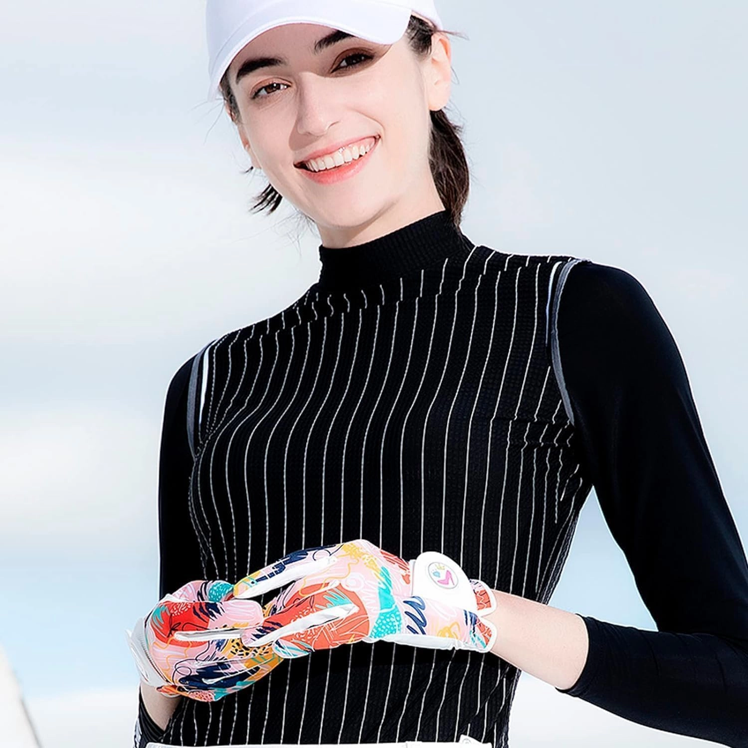 Golf Gloves Women Left Right Hand Leather Value 1 Pair with Hat Clip Ball Marker Golf Tees Pink, Gift Box for Ladies Golfer All Weather Grip