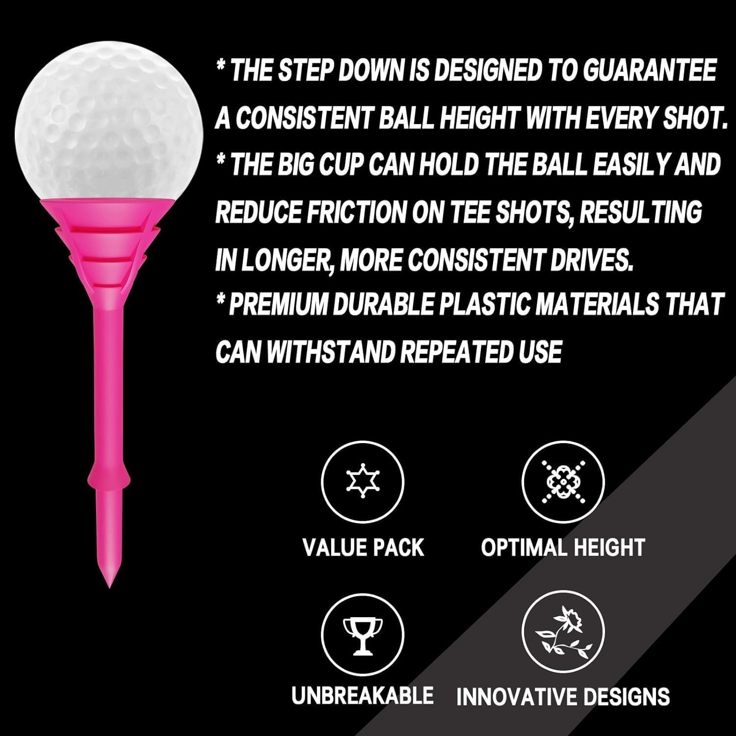 Golf Gloves Women Left Right Hand Leather Value 1 Pair with Hat Clip Ball Marker Golf Tees Pink, Gift Box for Ladies Golfer All Weather Grip