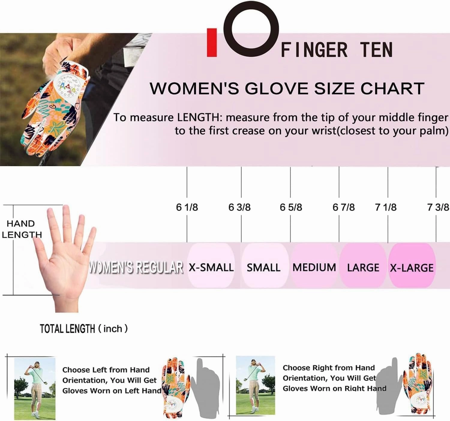 Golf Gloves Women Left Right Hand Leather Value 1 Pair with Hat Clip Ball Marker Golf Tees Pink, Gift Box for Ladies Golfer All Weather Grip