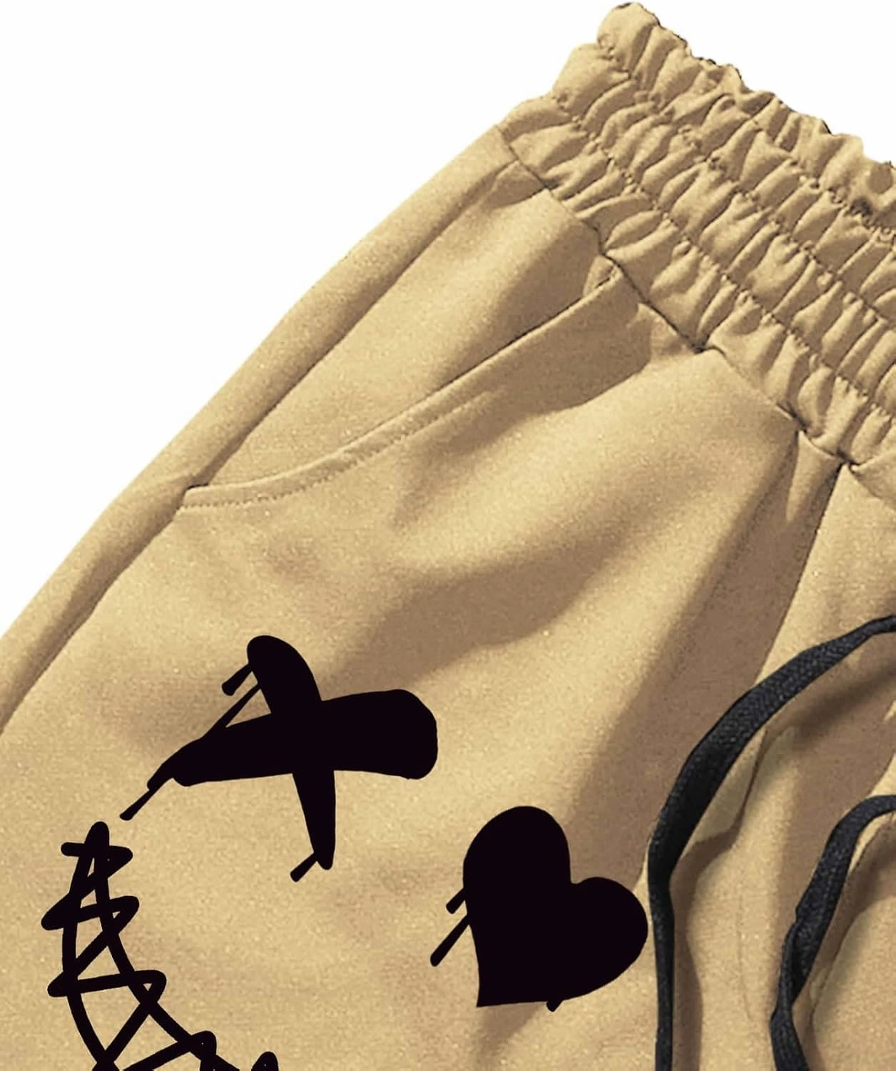 GORGLITTER Men's Cartoon Graphic Running Workout Shorts Drawstring Waist Track Shorts with Pockets