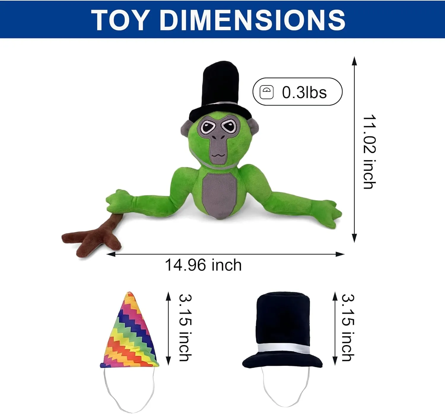 Gorilla Monkey Plush - Stuffed Animal for Game Fans, Ideal for Birthday Parties (Green)