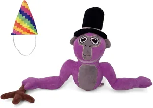 Gorilla Monkey Plush - Stuffed Animal for Game Fans, Ideal for Birthday Parties (Purple)