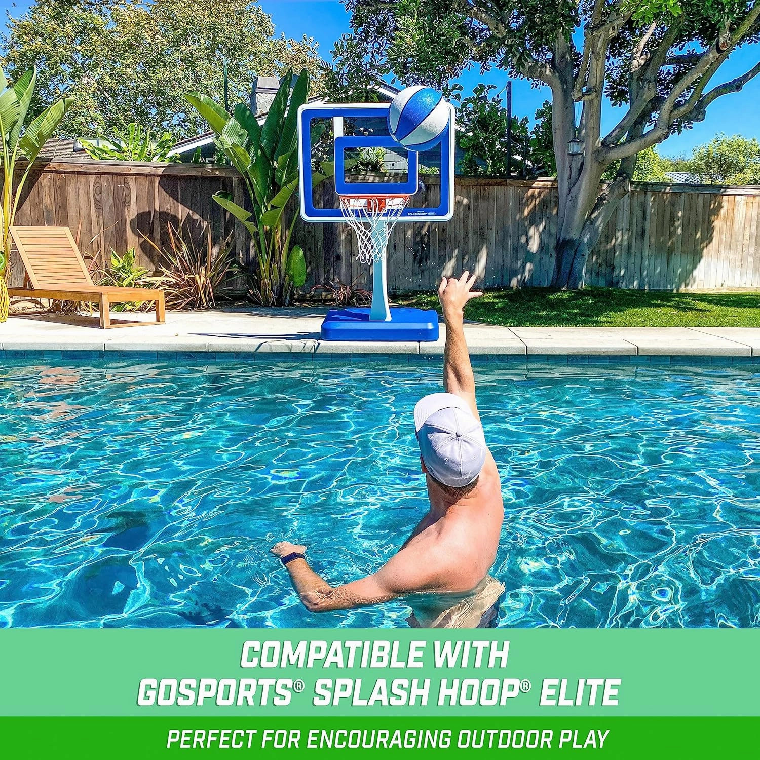 GoSports Water Basketballs 2 Pack - Choose Between Size 3 and Size 6, Great for Swimming Pool Basketball Hoops
