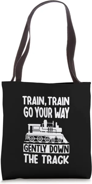 Great Rail Travel Lover Apparel Trains Locomotive Railroads Tote Bag