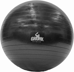 Gronk Fitness Stability Ball | Anti-Burst & Slip Resistant Yoga Ball | Core Workouts, Yoga, Pilates & Physical Therapy | Includes Foot Pump