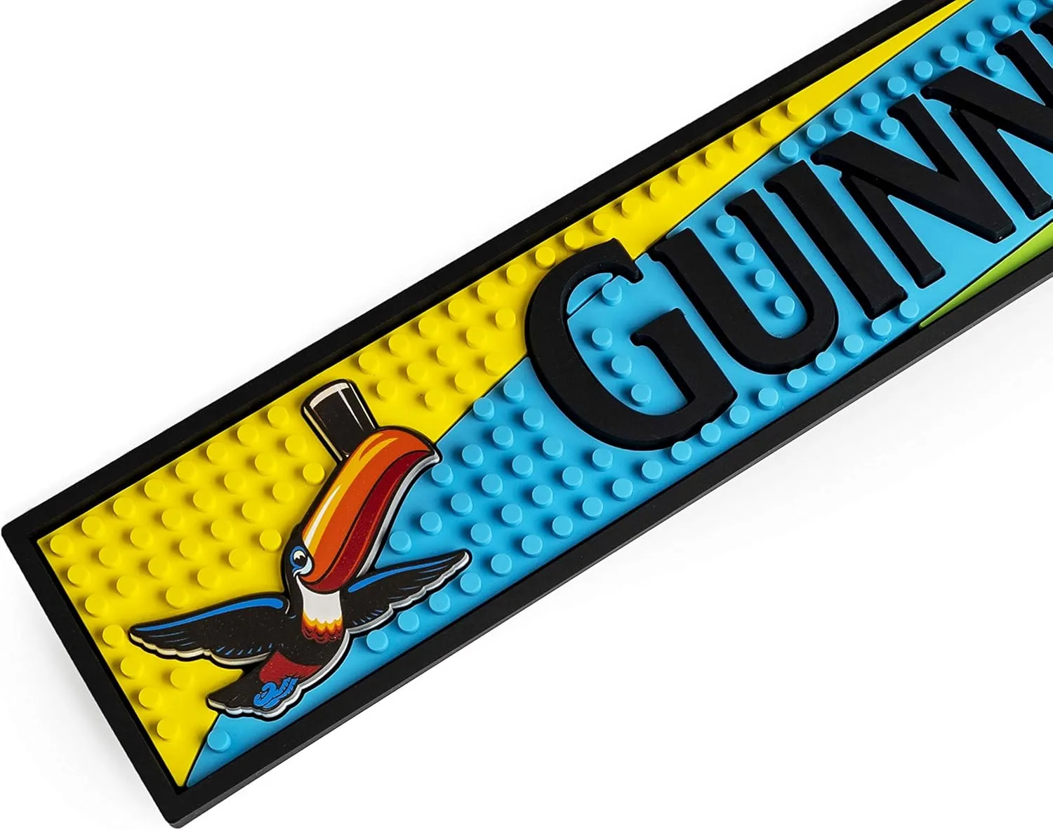 Guinness Toucan Colorful PVC Bar Mat | Guinness Official Merchandise No Spillage Bar Mat